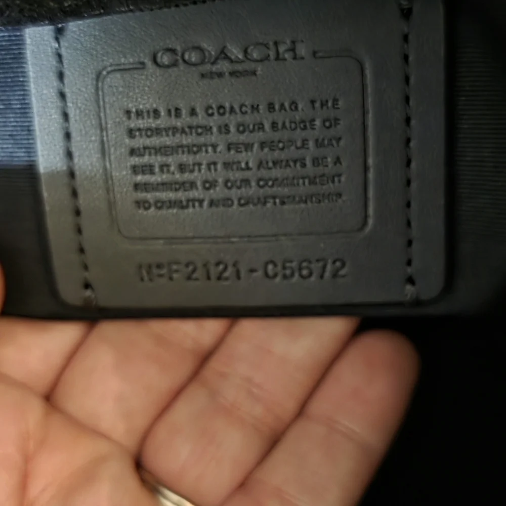 Brand New Without Tags Coach Pennie Leather Mini Bookbag Backpack Navy - Picture 11 of 16